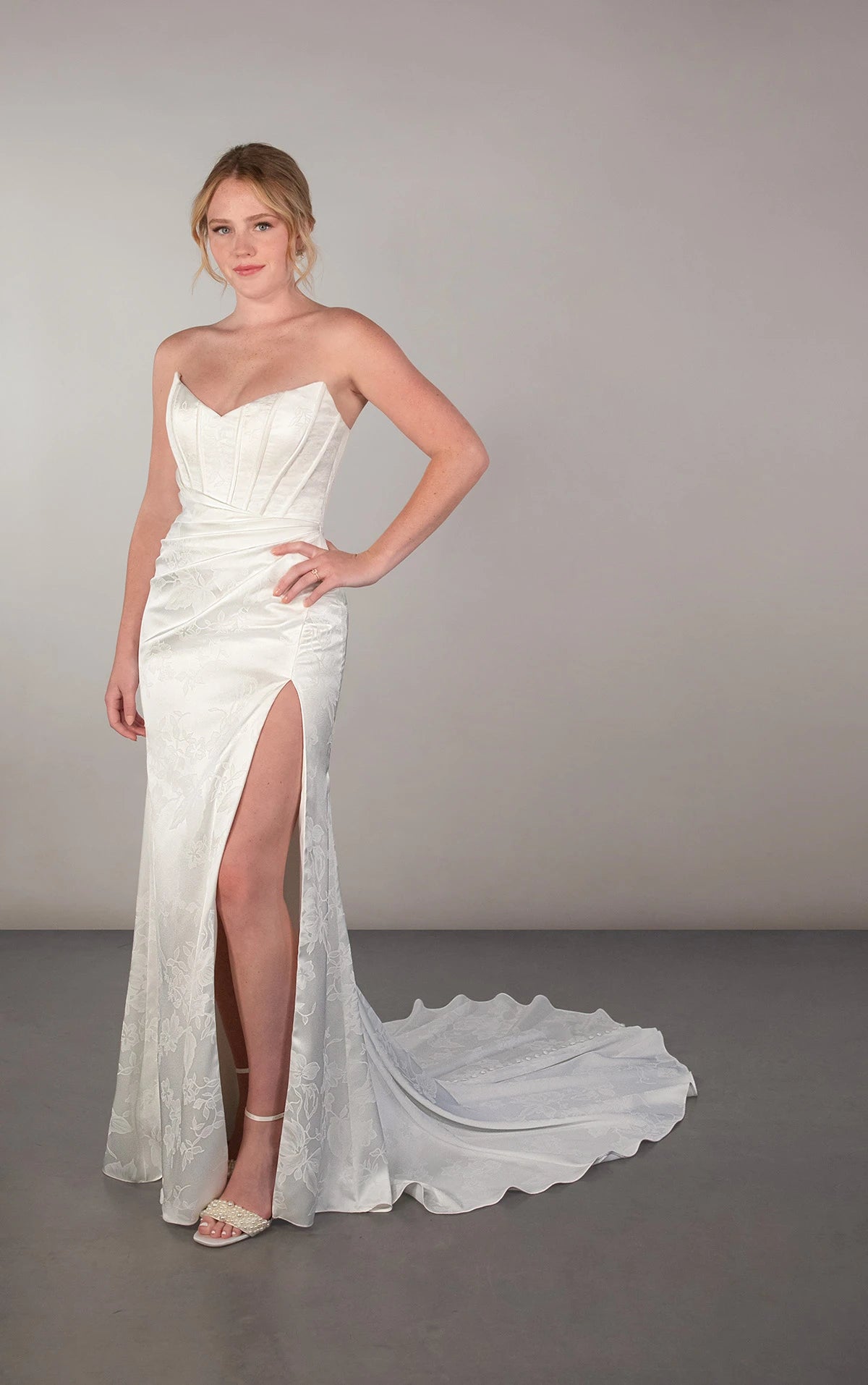 Sleek structure with sculpted detail.