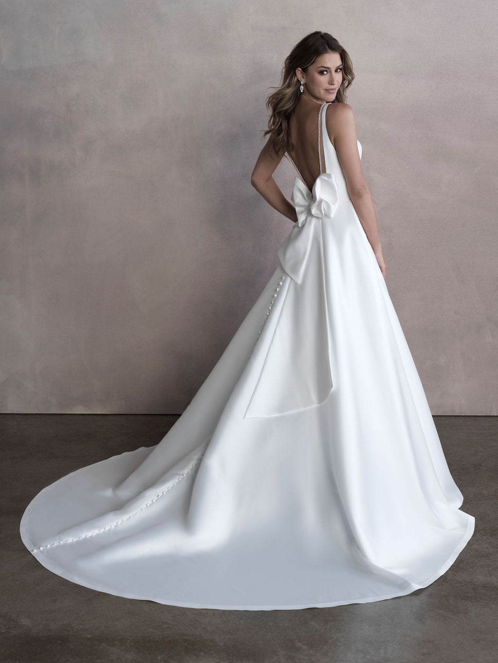 Minimalist design to create a gown that strikes the perfect balance of class