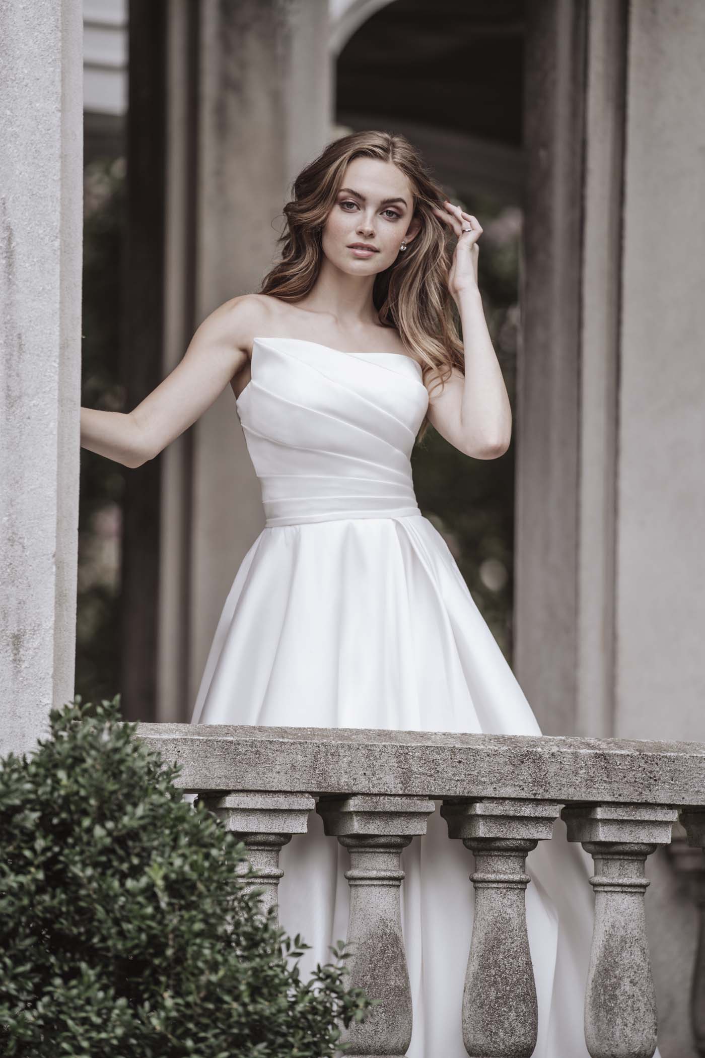 Beautifully crafted Mikado Satin Ballgown