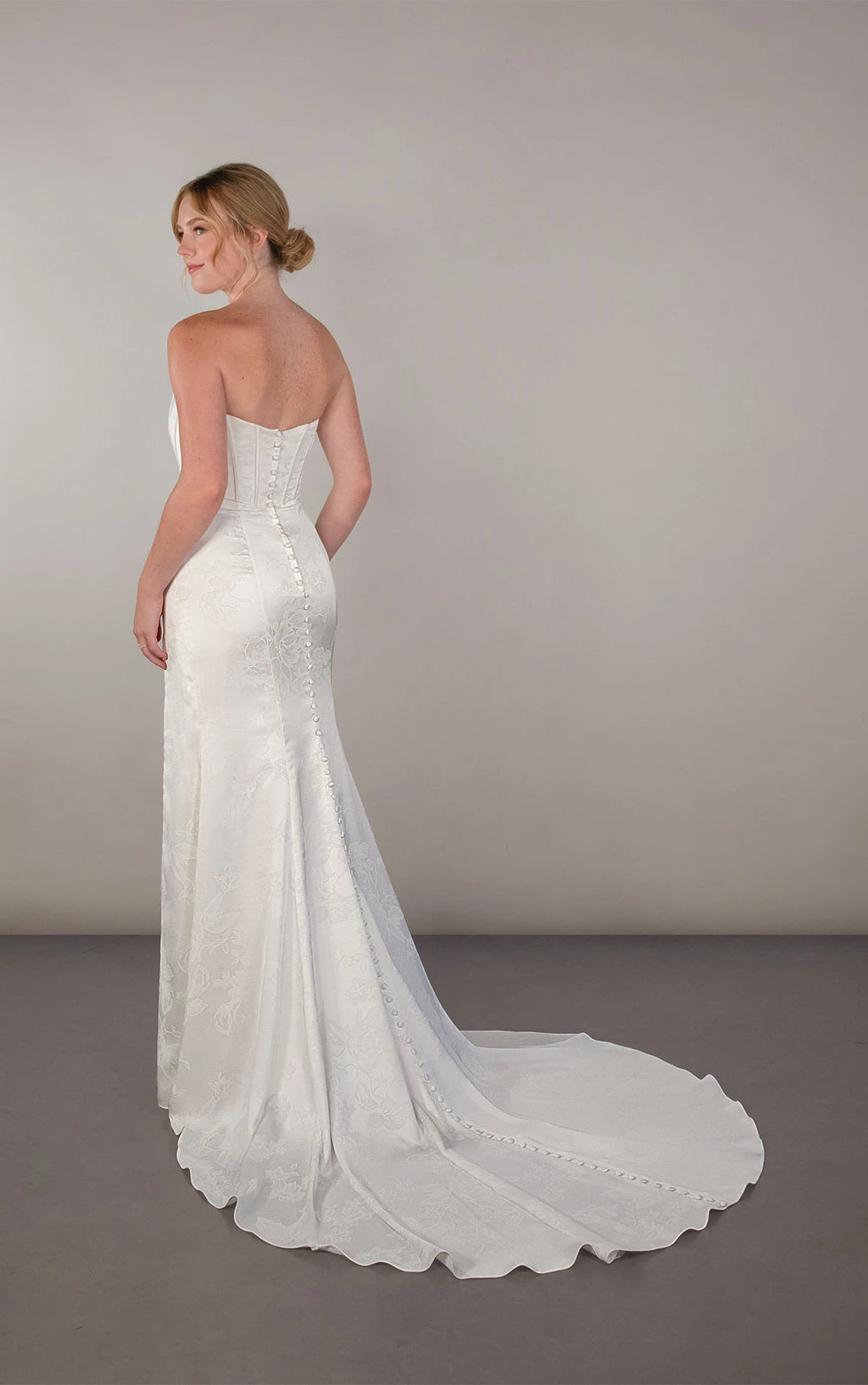 Sleek structure with sculpted detail.