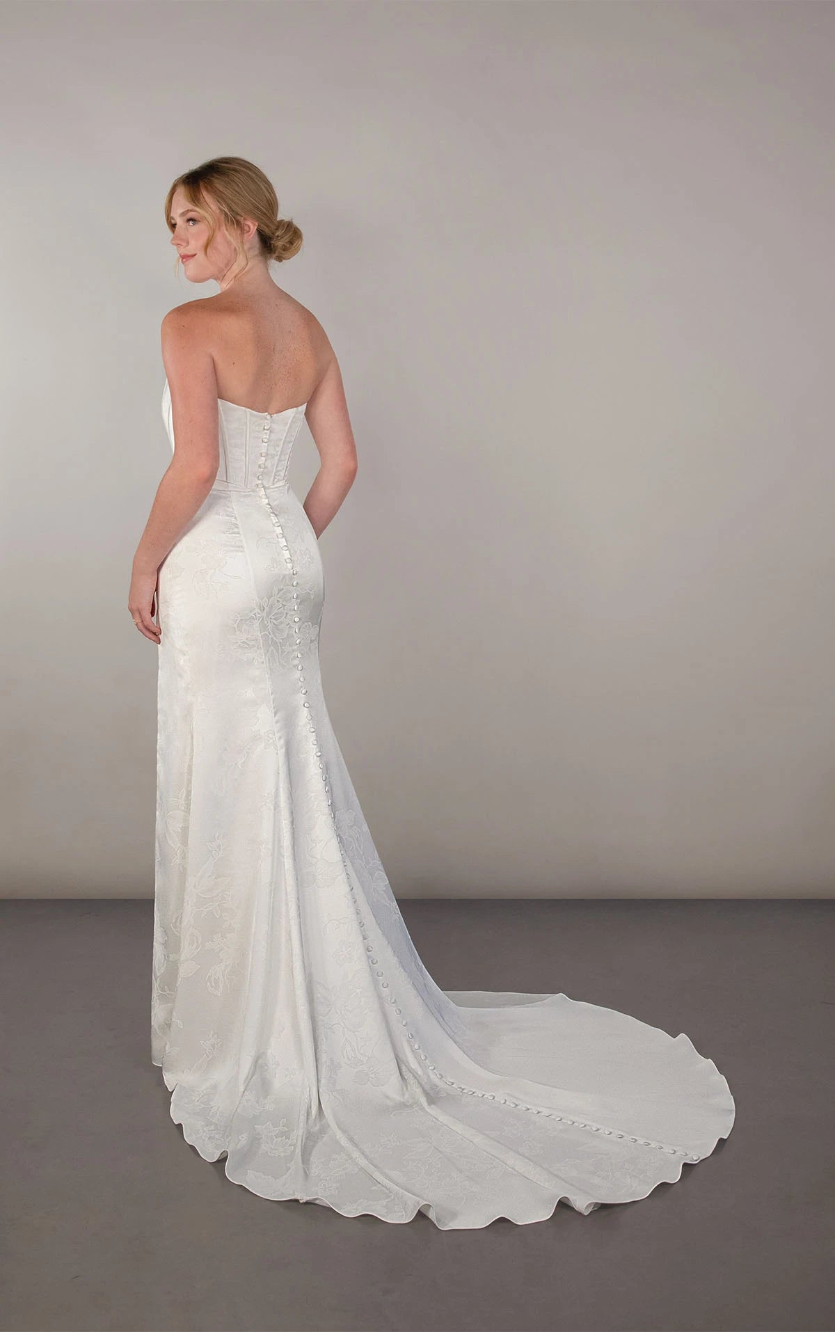 Sleek structure with sculpted detail.