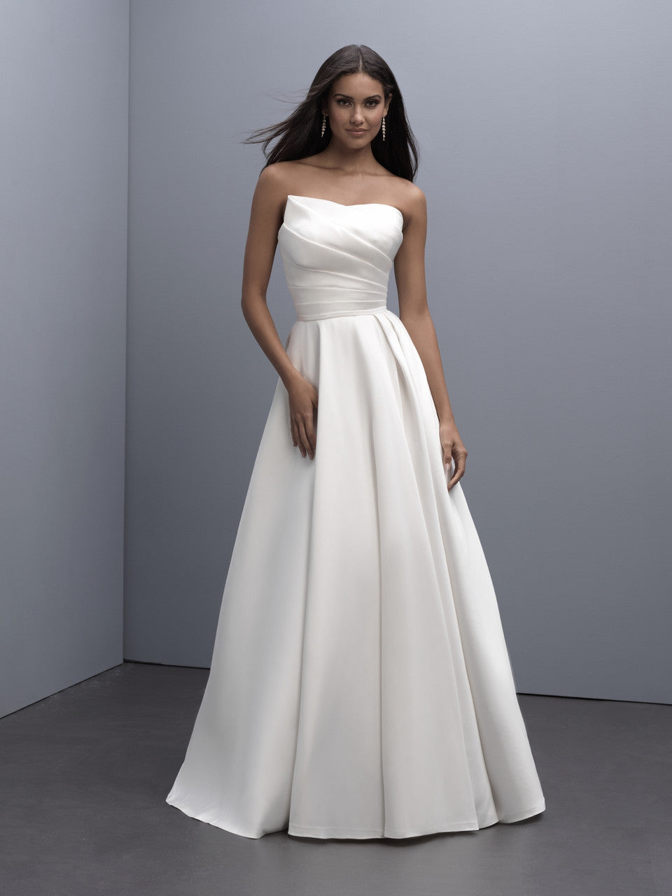 Beautifully crafted Mikado Satin Ballgown