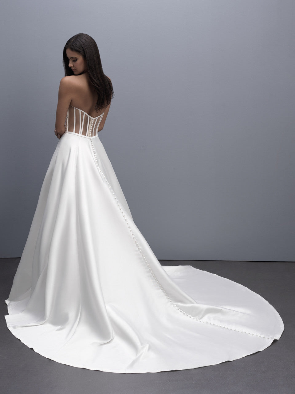 Beautifully crafted Mikado Satin Ballgown