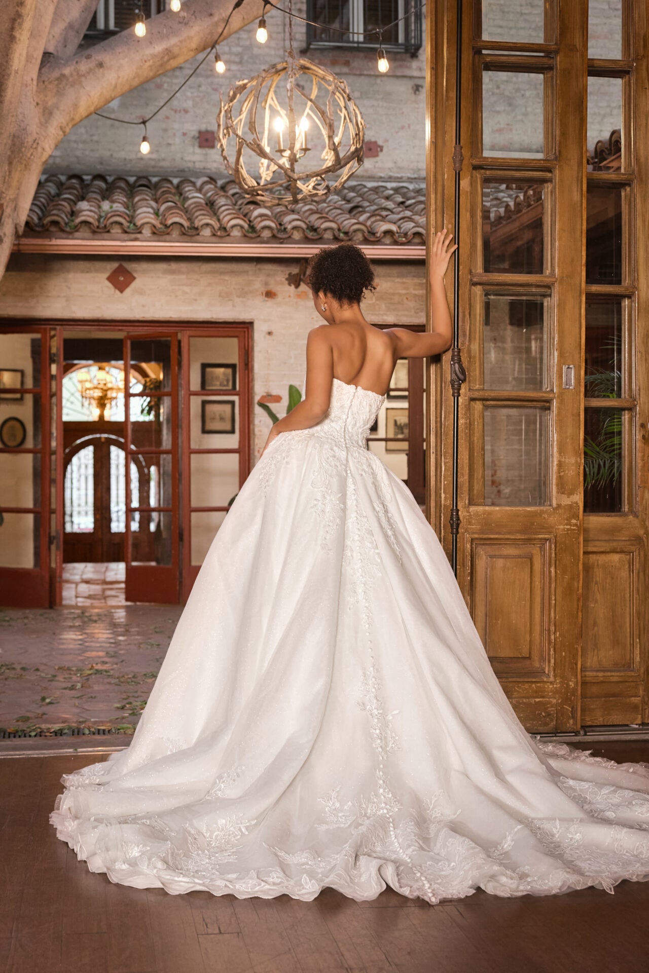Classic bridal elegance meets modern glamour