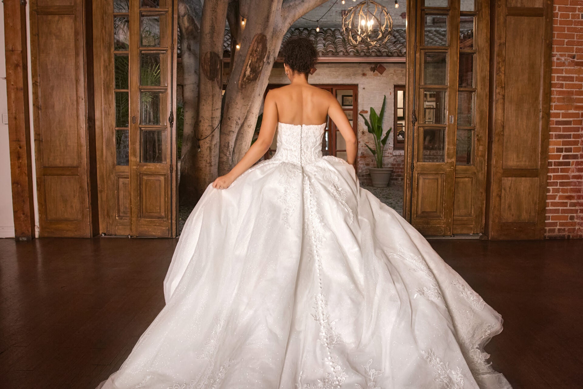 Classic bridal elegance meets modern glamour
